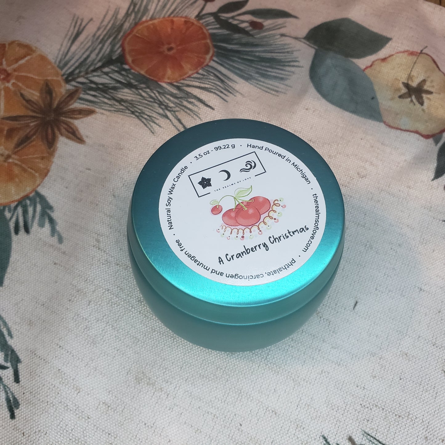 A Cranberry Christmas Soy Candle