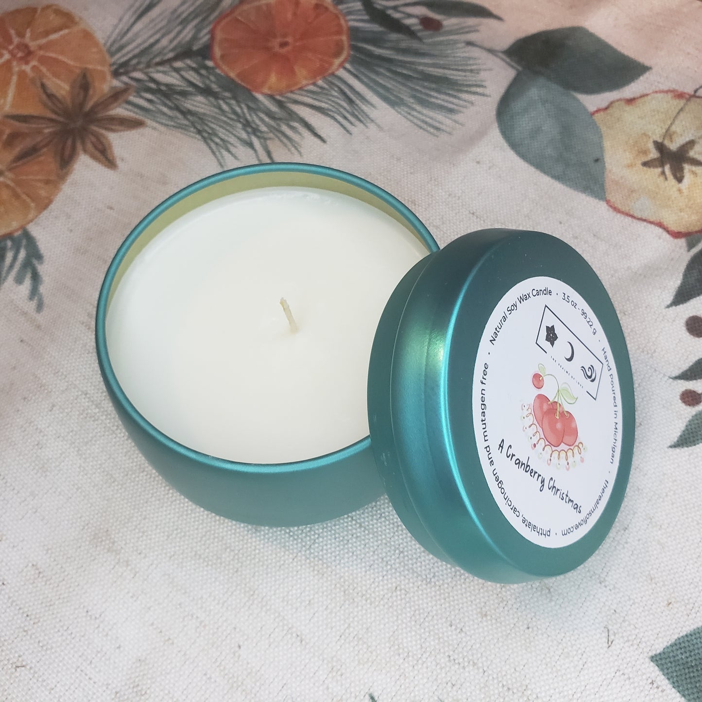 A Cranberry Christmas Soy Candle