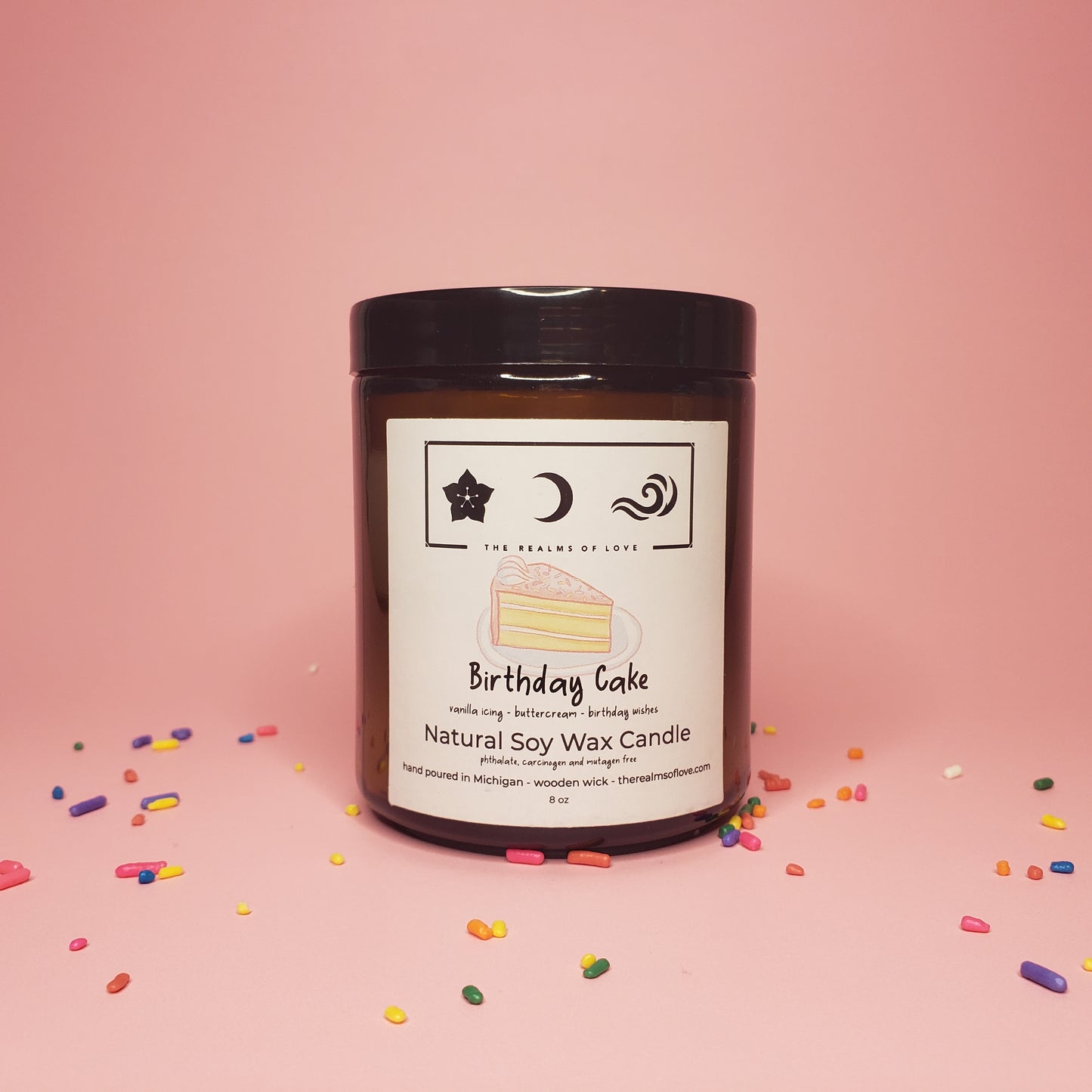 Birthday Cake Soy Candle