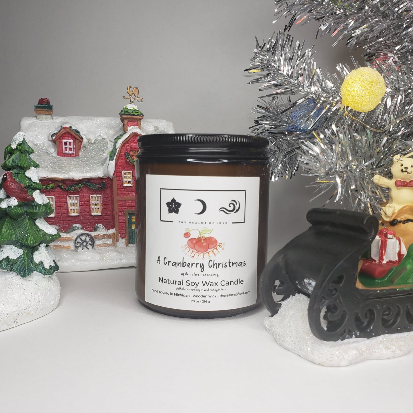 A Cranberry Christmas Soy Candle